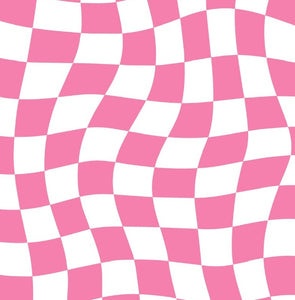Pink Checkerboard Print